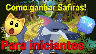 COMO GANHAR SAFIRAS MÉTODO PARA INICIANTES  ANIMAL JAM PLAY WILD [upl. by Nagaem]