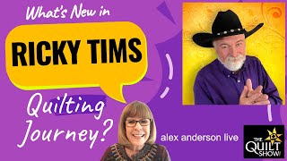 Alex Anderson LIVE  Whats New in Ricky Tims Quilting Journey [upl. by Aker]