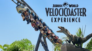 FULL EXPERIENCE Jurassic World VelociCoaster at Universal Orlando Resort [upl. by Staw]