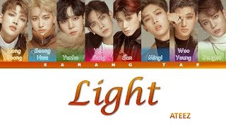 ATEEZ 에이티즈  Light Lyrics Color CodedHanRomEng [upl. by Acired]