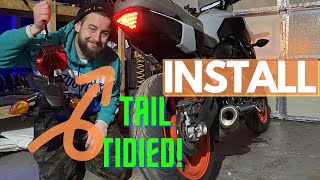 MOTODYNAMIC INTEGRATED TAIL LIGHT  2019 MT07 INSTALL [upl. by Ashatan85]