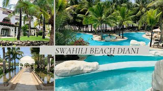 Swahili Beach Resort  Diani Beach Mombasa Kenya  Luxury Travel Vlog [upl. by Nnaillek]