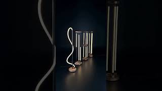 Black Elegance Neon Floor Lamps Collection  Woodspirit [upl. by Kutzenco]