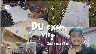 DU Exam Vlog  2nd Semester FINAL EXAM Vlog  Initial Exams Vlog  ◕⁠ᴗ⁠◕⁠✿ [upl. by Haerdna610]