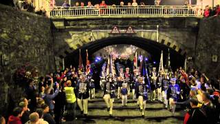 East Belfast Protestant Boys FB  Downshire Guiding Star FB Parade 2014 [upl. by Luelle91]