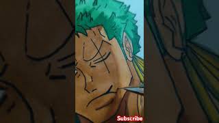 Zoro with ohuhu alcohol markers phonk music art drawing funkart anime [upl. by Aguste918]