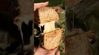 The Worlds First Grilled Cheese Sandwich Cooked Inside Of A Banana Leaf [upl. by Berkley]