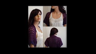 How to Crochet a Shrug  Bolero Pattern 114│by ThePatternFamily [upl. by Saunder]