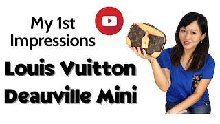 Louis Vuitton Mini Deauville 2020 First Impressions Mod Shots What Fits with Different Straps [upl. by Lissa]