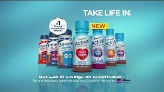 TV Commercial Spot  Ensure Active Heart Health Chocolate Drink  Fitness Class  Take Life In [upl. by Barb904]