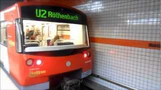 UBahn Nürnberg  UBahnhof Hauptbahnhof U2 U3 U21 [upl. by Dareg]