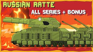 quotSoviet RATTE Tank  all series plus Bonusquot Cartoons about tanks [upl. by Anaeda]