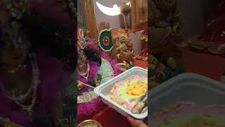 Cassata ice cream bhog♥️shreepremanandmaharaj nandgopal love kanha viralvideo ytshorts [upl. by Dagney]