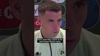 Coleman aims cheeky DIG at Rice amp Grealish over Ireland representation 😅 [upl. by Annaeerb]