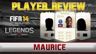 FUT14  Legend Review  JeanEudes Maurice BU  99  FR [upl. by Airamat]