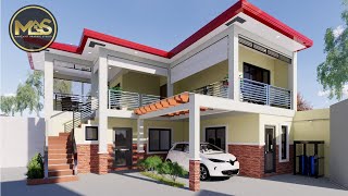 2 Storey House Design Idea with Garage [upl. by Laicram]