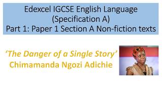 Analysis of The Danger of a Single Story by Chimamanda Ngozi Adichie [upl. by Teddie]