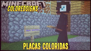 Plugins ColoredSigns Deixe as placas coloridas e mexendo [upl. by Eidob]