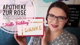 quotHallo Frühlingquot  Aktionsbox der Apotheke zur Rose  Unboxing  Verlosung [upl. by Yleik]