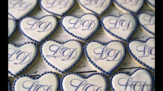 How to Make Monogram Cookies by Emmas Sweets [upl. by Annala]