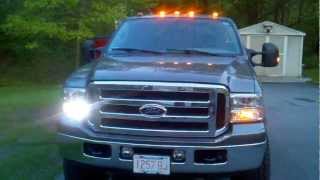 F350 Super Duty Atomic Led Roof Lights and Mirror Mod [upl. by Cimbura836]