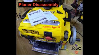 DeWalt DW735 Type 12 Planer Disassembly [upl. by Matti]