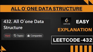 All Oone Data Structure  Leetcode 432  Hindi  Java  code  Easy explanation [upl. by Hguh454]