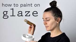 How to Glaze Ceramics with Painton Glazes  Glazing at Home [upl. by Andrei]