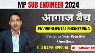 MP SUB ENGINEER Notification 2024  Civil Engineering  Environmental Engineering  Agaz Batch [upl. by Annekim]