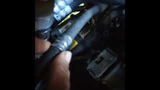 GMC Acadia AC Line Leaking Refrigerant Power Steering Hose Rubbed a hole in AC line [upl. by Noreg]