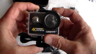 Unboxing and Using the Campark 4K Extreme Ultra HD Action Camera  Clips  Paragliding [upl. by Aryhs294]