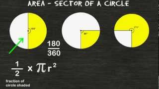 GCSE Maths  Area of a Sector and Length of an Arc of a Circle Circles Part 3 108 [upl. by Timoteo]