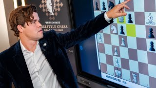 Magnus Carlsen Analyzes How He Became CHAMPION in Freestyle Chess GOAT Challenge 2024 [upl. by Yrogiarc]