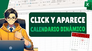 Como Hacer un CALENDARIO en Excel que al dar clic en una celda aparezca y se pueda seleccionar fecha [upl. by Siuqcram290]