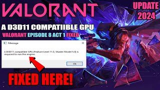 A d3d11compatible gpu feature level 110 shader model 50 is required to run the engine Valorant [upl. by Olga]