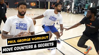 Paul George NBA Workout  how to make counters and reads on defenders [upl. by Neeruan]