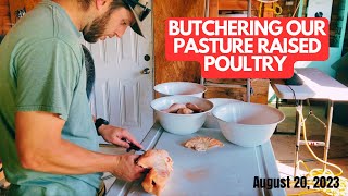 How We Butcher Our Pasture Raised Chicken [upl. by Aicertap]