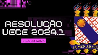 RESOLUÇÃO DA PROVA UECE 20241  Matemática [upl. by Ahtram]