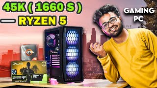 Rs 45000 GamingEditing PC Build  Ryzen 5  1660 Super [upl. by Ailedua246]