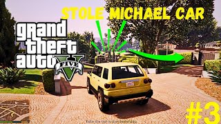 I STOLE MICHAEL CAR SECRETLY GTA5 GAMEPLAY 3 gaming gta5 [upl. by Lamahj]