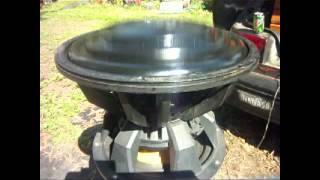 Bs5 V2 15 subwoofer testing Excursion  must see this  6 Xmax huge custom made subwoofer [upl. by Atterys795]