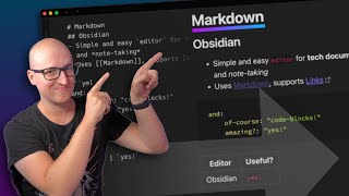 Use Obsidian BEST Markdown editor for note taking and tech docs [upl. by Annim]