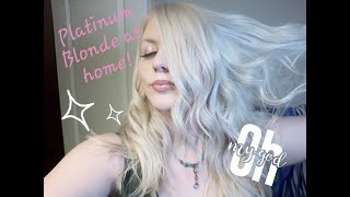 DIY Platinum Blonde using Schwarzkopf Blondme [upl. by Nanreh258]