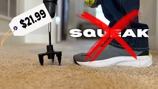 The ULTIMATE Tool to Stop Squeaking Floors FOREVER  Carpet Hardwood amp LVP [upl. by Suqram296]