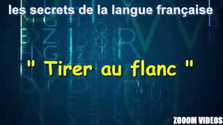 Les Secrets De La Langue Française  Tirer au flanc [upl. by Goldfinch]