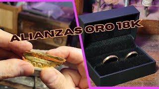 Alianzas de Oro 18kilates  Joyería Artesanal [upl. by Maddis919]