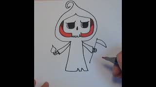 shorts Lets Draw Ghost Skeleton  Holiday Season Halloween  Drawing with My Kids  Quiet [upl. by Jeanna]