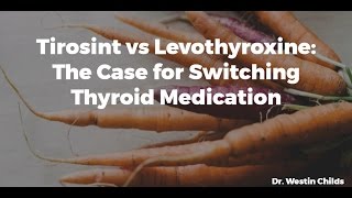 Tirosint vs Levothyroxine  The case for Switching Thyroid Medication [upl. by Broderick]