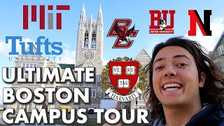 Touring Every College In Boston So You Dont Have To  Harvard MIT BU Northeastern etc [upl. by Munn]