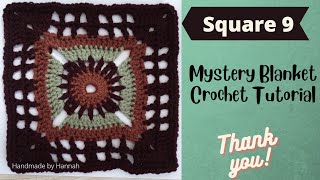 9 Mystery Blanket Crochet Tutorial [upl. by Enair]